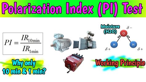 polarized test|polarization index test acceptable values.